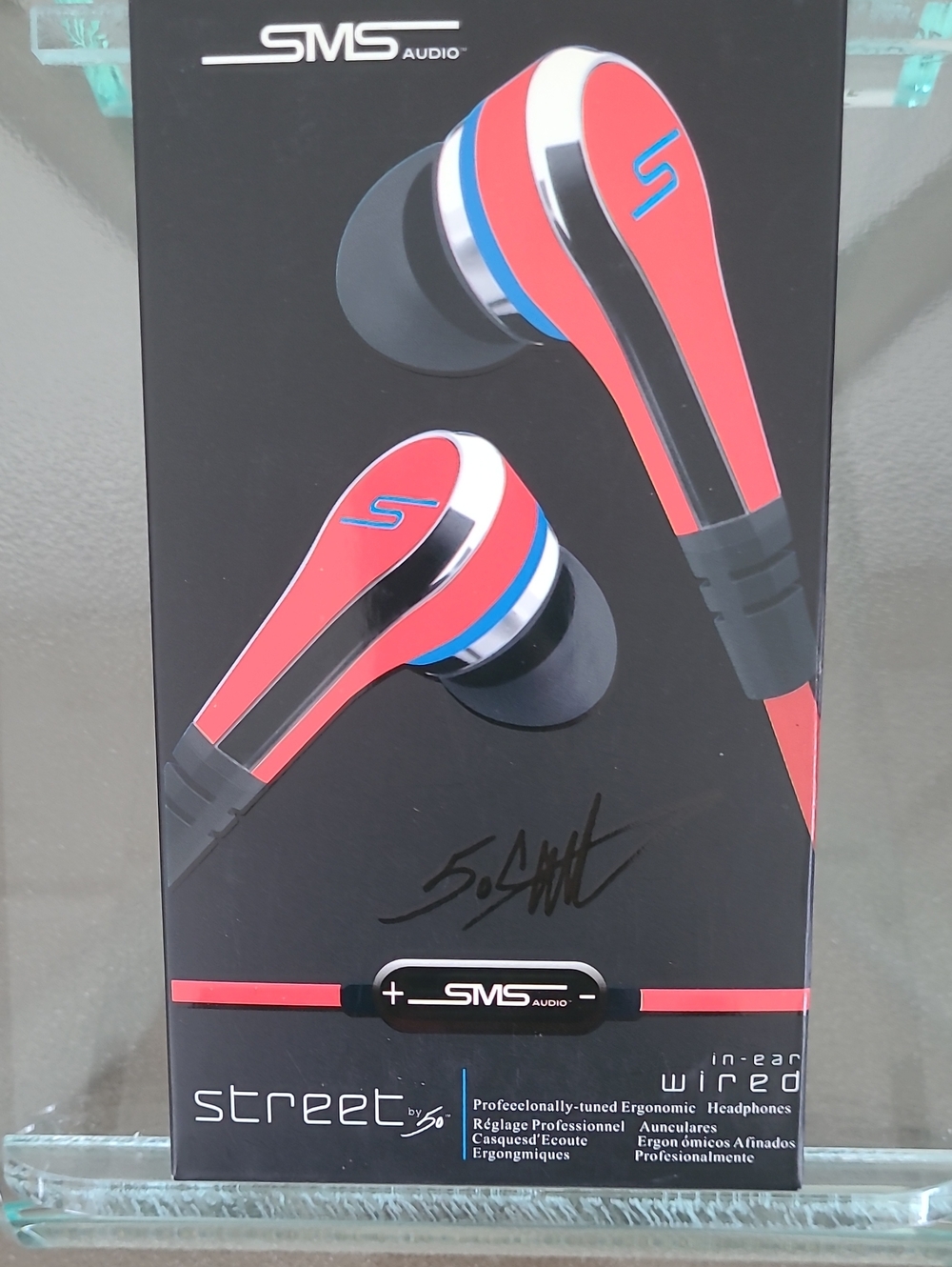 SMS AUDIO Street by 50 In-Ear Wired Earphones - Red/ Black